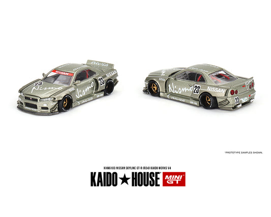 Kaido House x Mini GT 1:64 Nissan Skyline GT-R (R34)