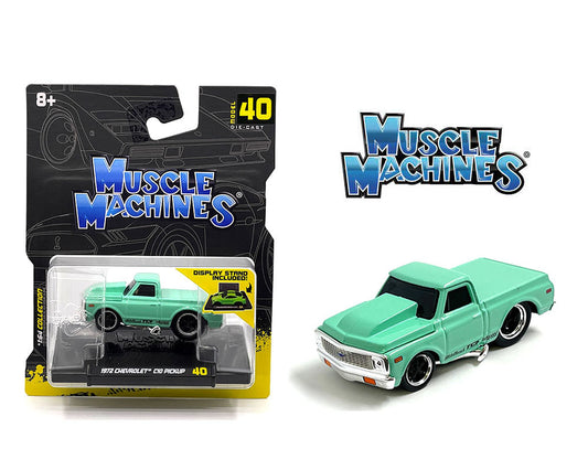 Muscle Machines 1:64 1972 Chevrolet C10 Pickup – Green