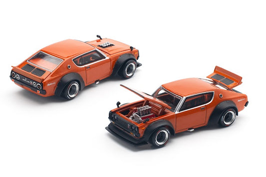 (PREORDER)SKYLINE GT-R V8 DRIFT (KENMERI) ORANGE
Opening Front & Rear | Detailed Engine