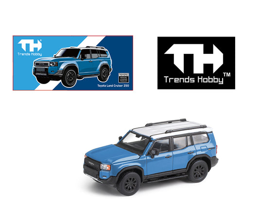 (Preorder) Trends Hobby 1:64 Toyota Land Cruiser 250 – Heritage Blue