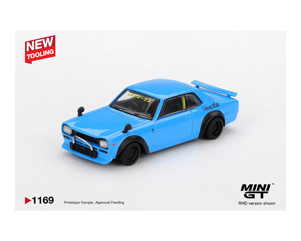 (Preorder) Mini GT 1:64 Nissan LB★Works HAKOSUKA – Baby Blue