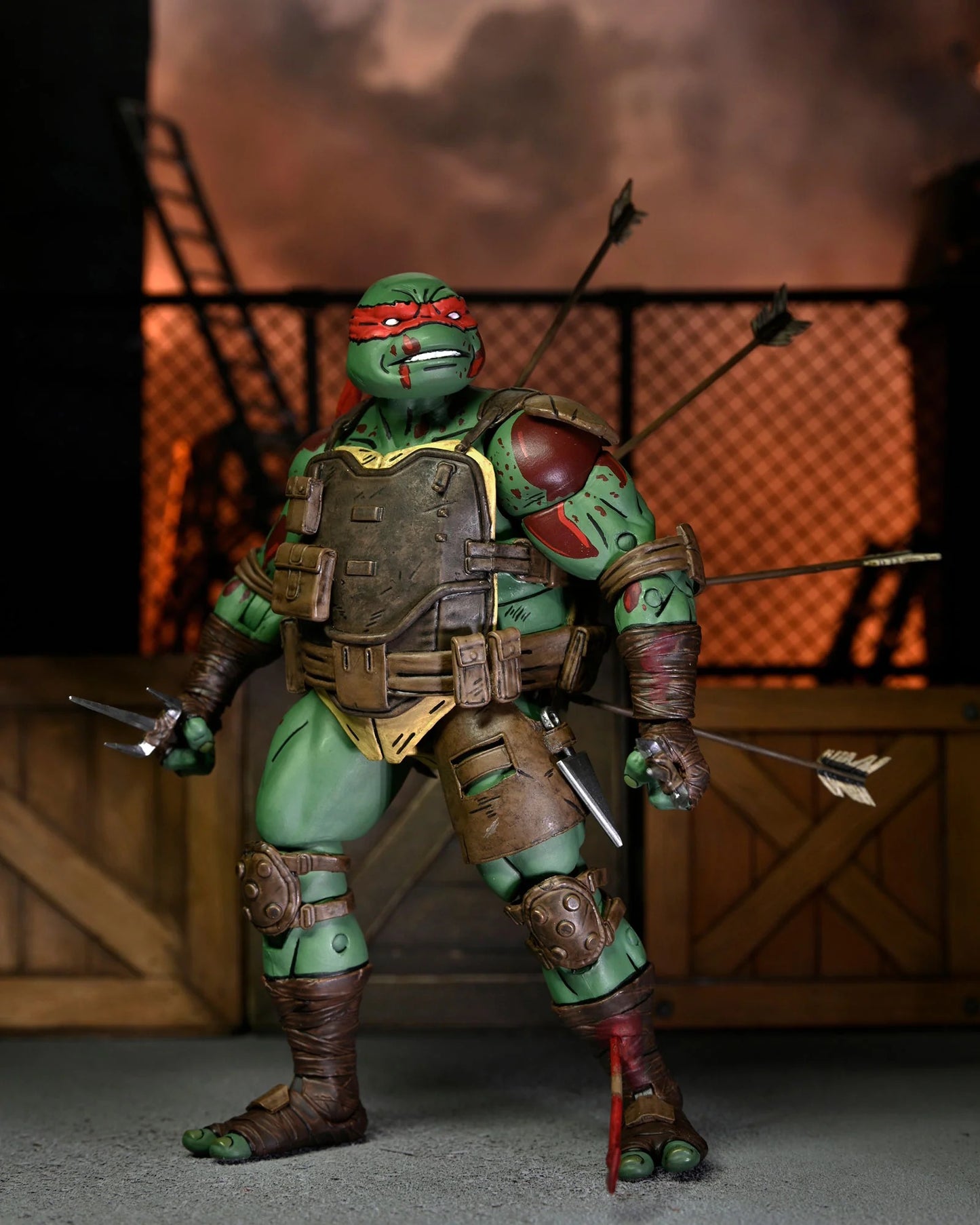 TMNT (THE LAST RONIN) - 7" SCALE ACTION FIGURE - ULTIMATE FIRST TO FALL RAPHAEL