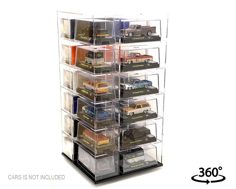 Showcase 1:64 Large 24-Car Display Desk Top Spinner (8″x 8″x16.5″) – MiJo Exclusives