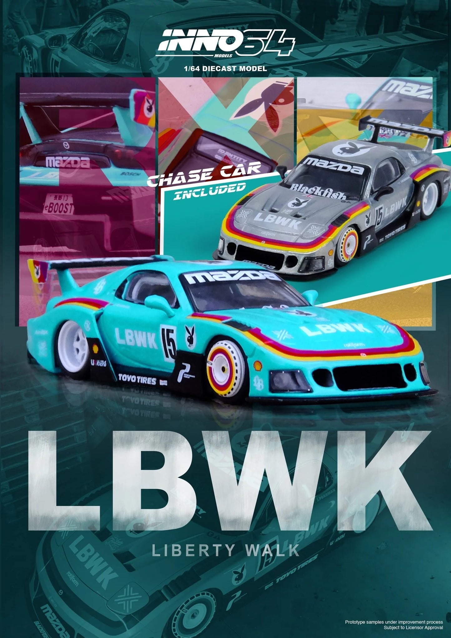 INNO64 1:64 LBWK RX7 (FD3S) LB-SUPER SILHOUETTE Beijing Exclusive