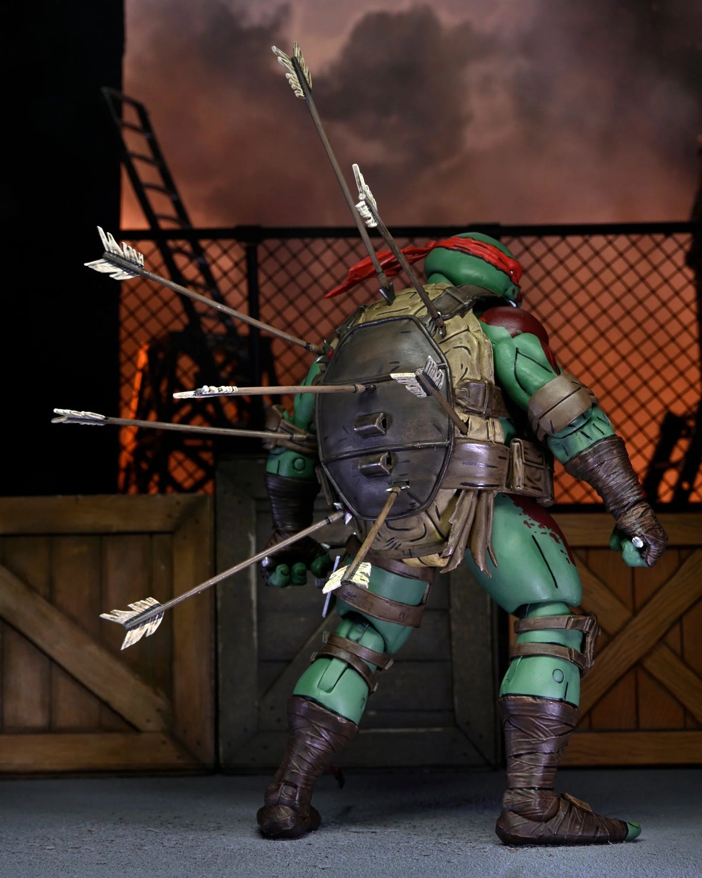 TMNT (THE LAST RONIN) - 7" SCALE ACTION FIGURE - ULTIMATE FIRST TO FALL RAPHAEL