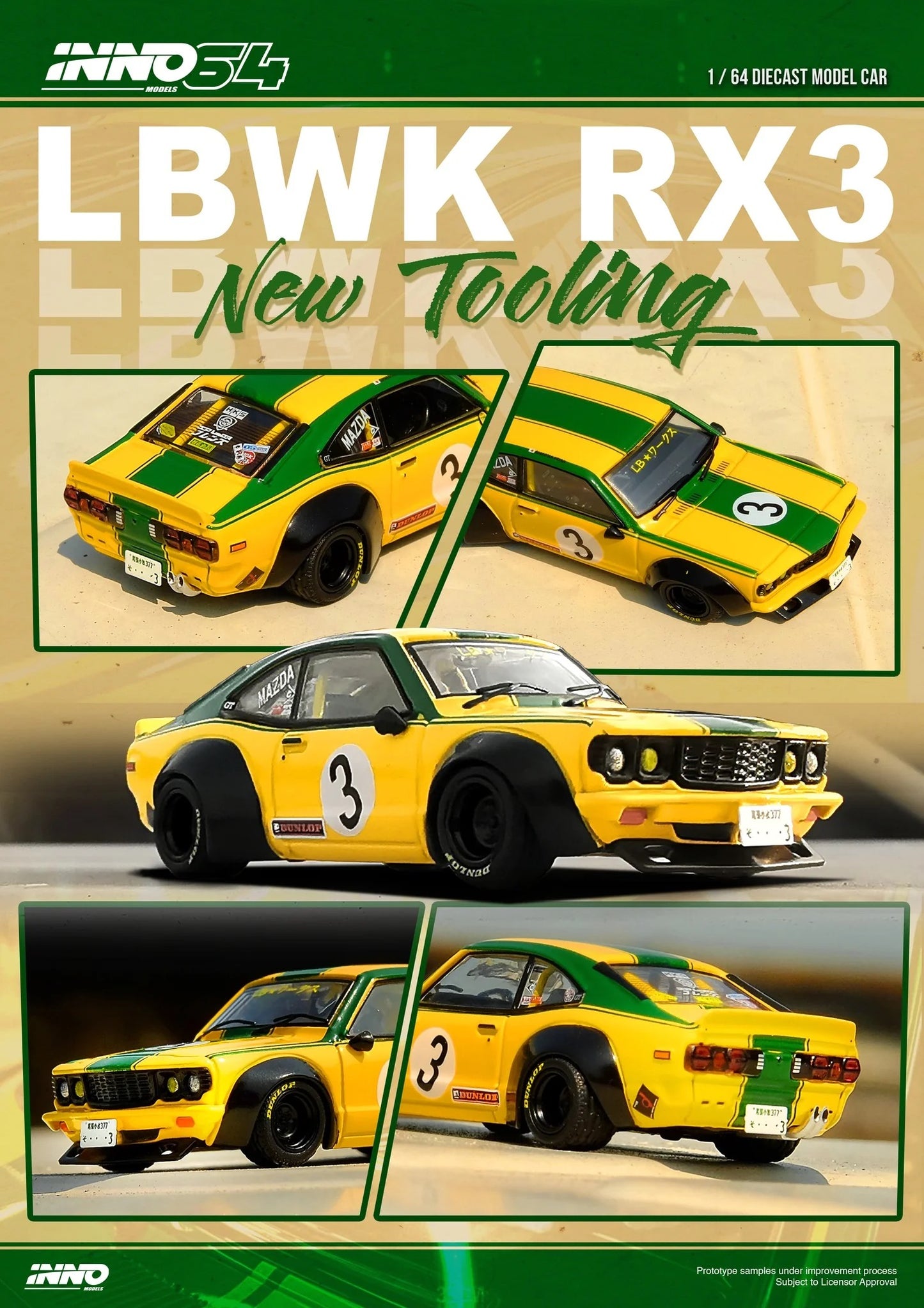 INNO64 1:64 LBWK MAZDA RX3 SAVANNA Wide Body