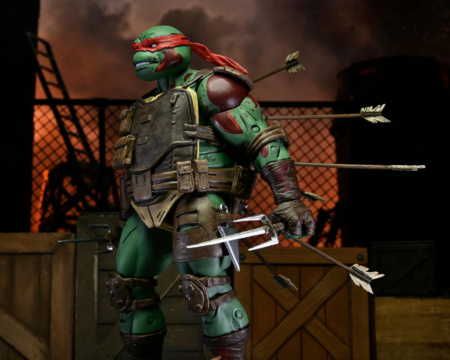 TMNT (THE LAST RONIN) - 7" SCALE ACTION FIGURE - ULTIMATE FIRST TO FALL RAPHAEL