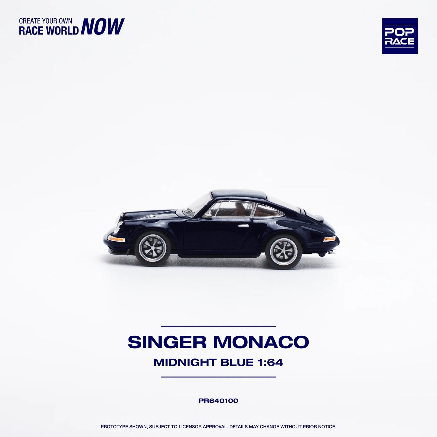 POP RACE 1:64 SINGER 964 COUPE MONACO BLUE