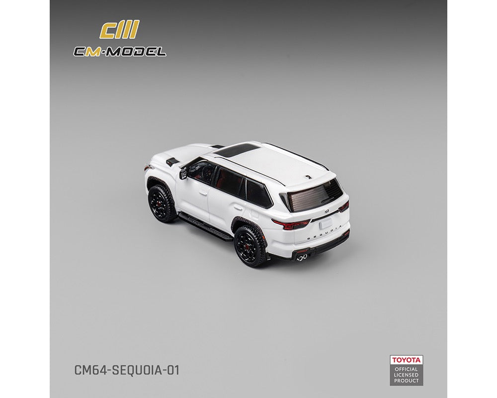 (Preorder) CM Model 1:64 Toyota Sequoia TRD PRO 2024 – White – Limited Edition