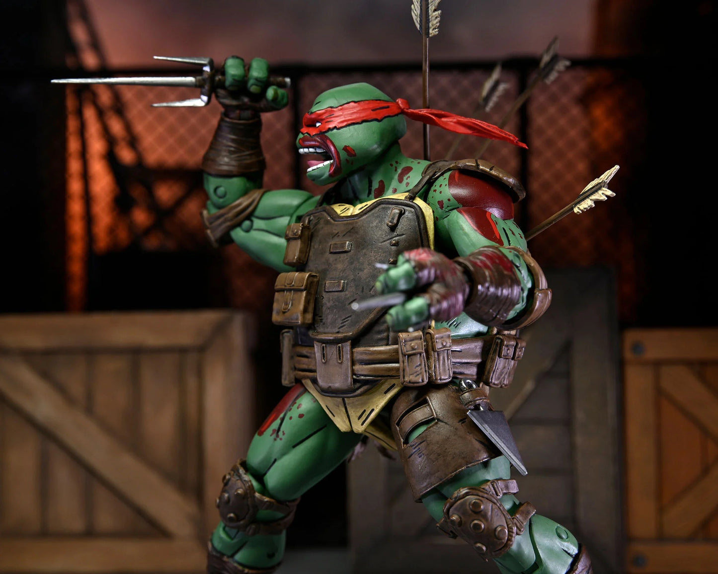 TMNT (THE LAST RONIN) - 7" SCALE ACTION FIGURE - ULTIMATE FIRST TO FALL RAPHAEL