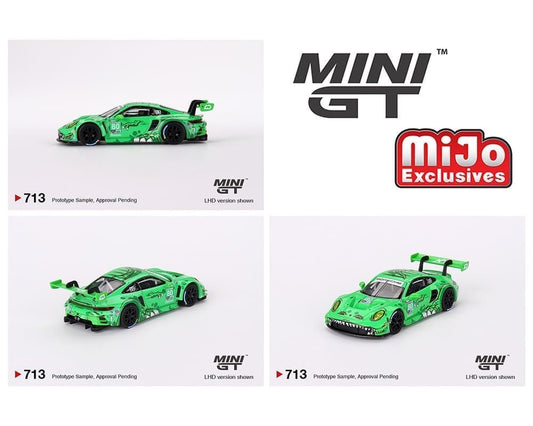 Mini GT 1:64 Porsche 911 GT3 R #80 GTD AO Racing 2023 IMSA Sebring 12 Hrs – Mijo Exclusives