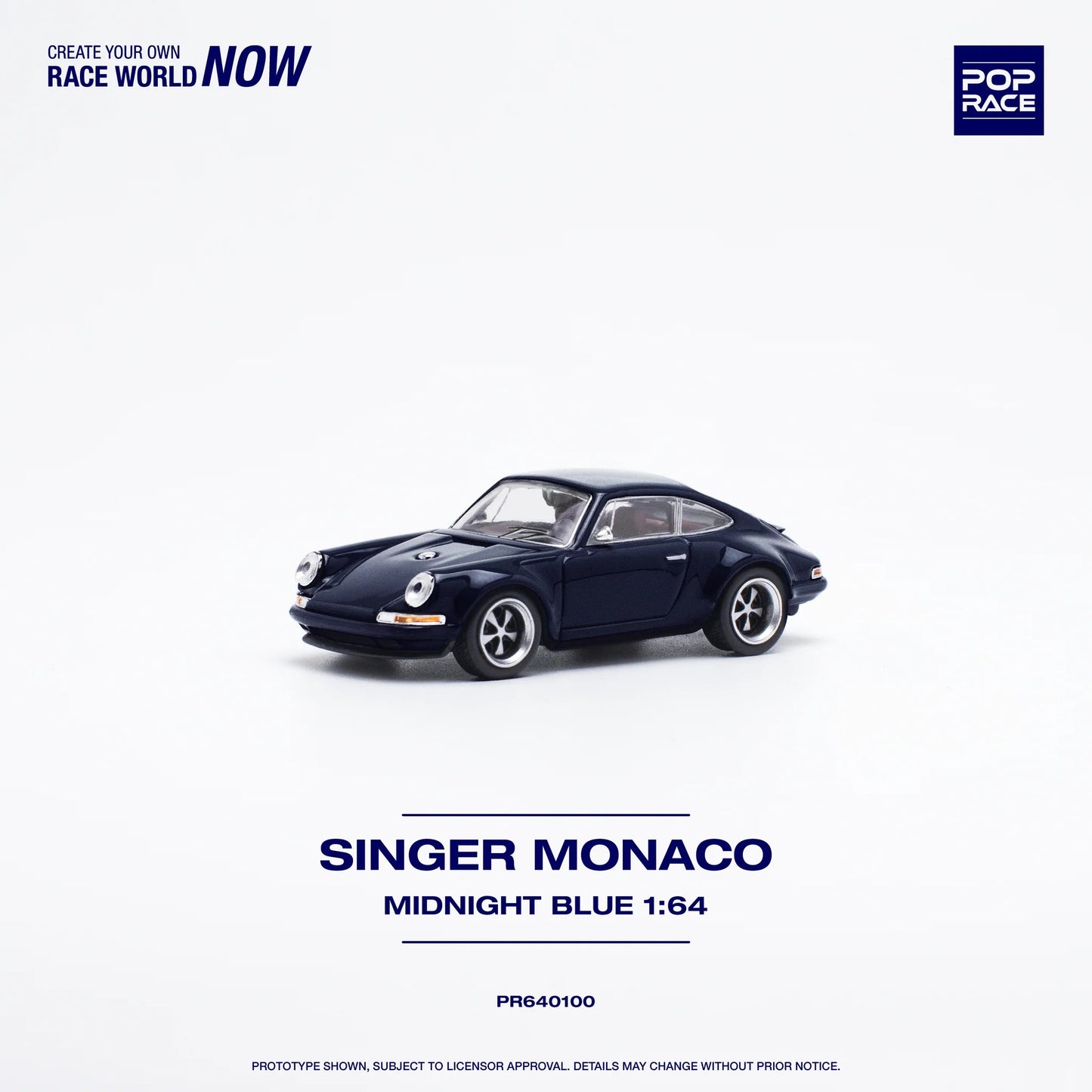 POP RACE 1:64 SINGER 964 COUPE MONACO BLUE