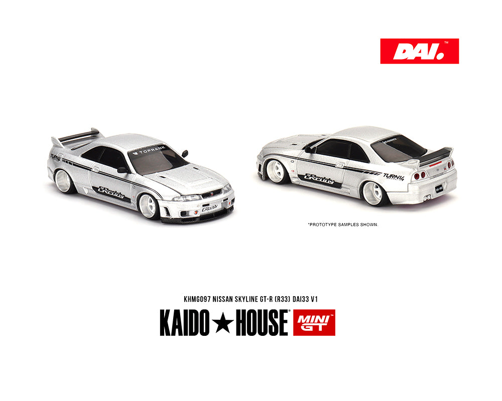 Kaido House x Mini GT 1:64 Nissan Skyline GT-R (R33) DAI33 V1